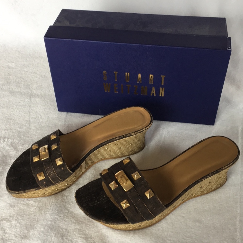 Stuart Weitzman Cork Locks Woman’s Shoes Size 8 M